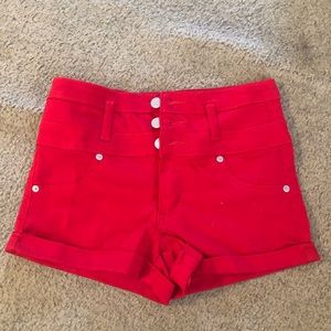 Size 2 red shorts